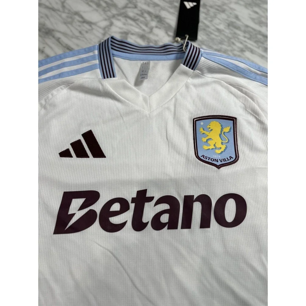 Adidas Aston Villa Away Football Soccer Jersey 24/25 Mens Medium KA6896 210 NEW